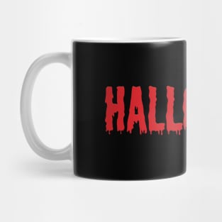 Halloween written in blood Mug